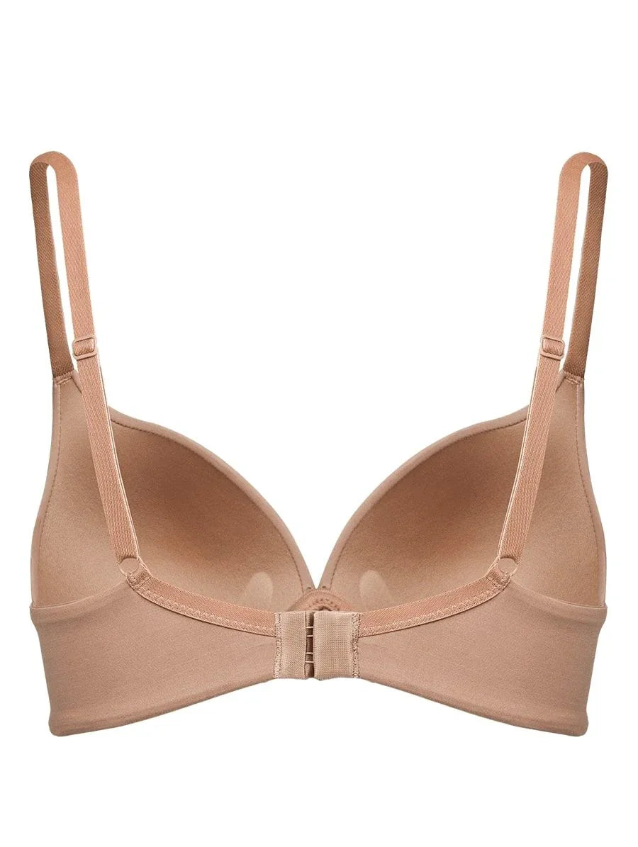 Microfiber underwired bra with light padding