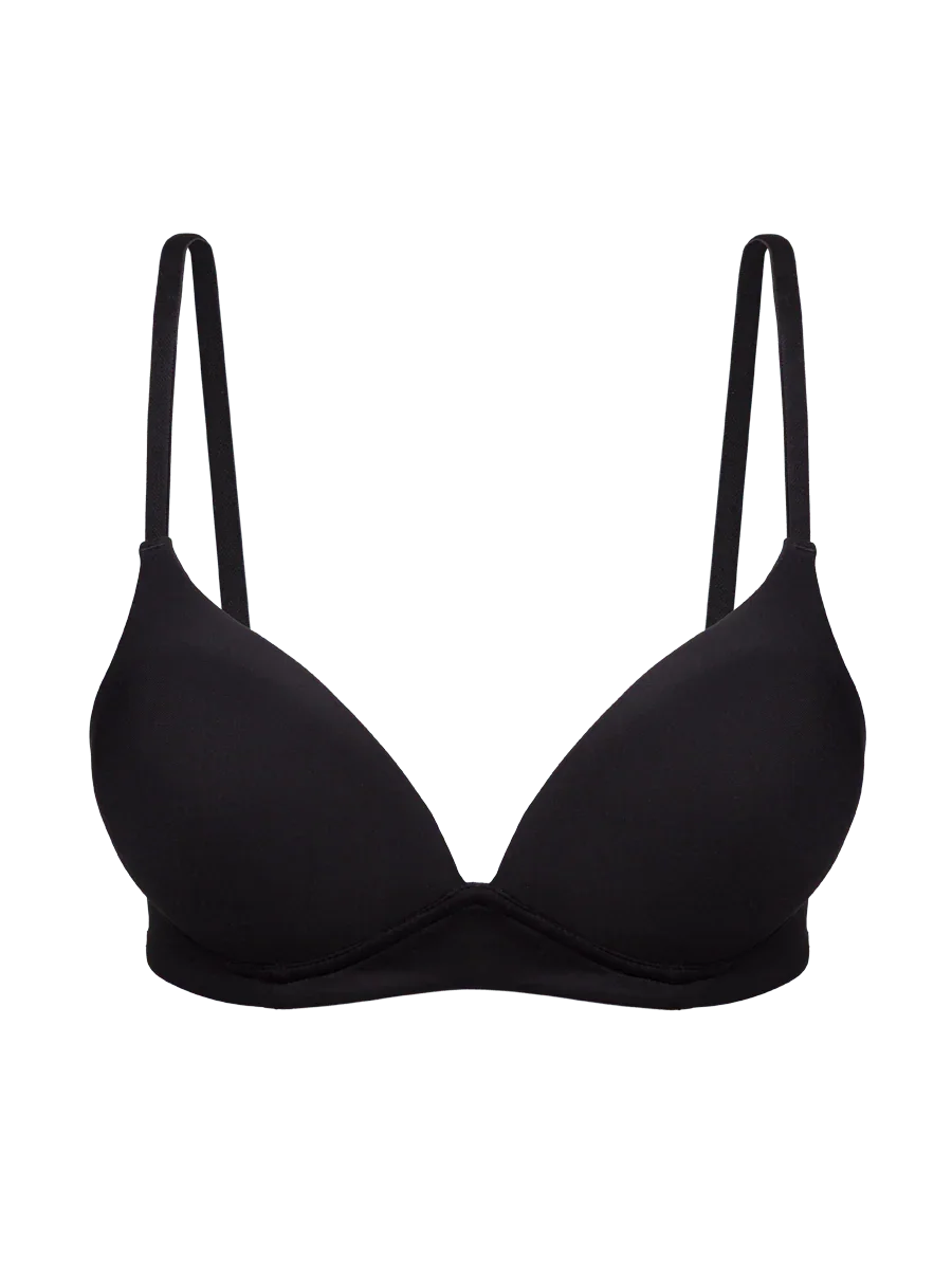 Microfiber underwired bra with light padding