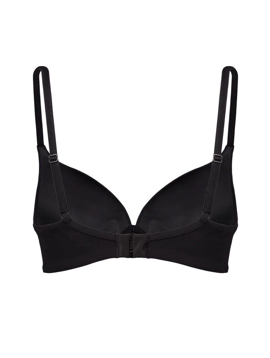 Microfiber underwired bra with light padding