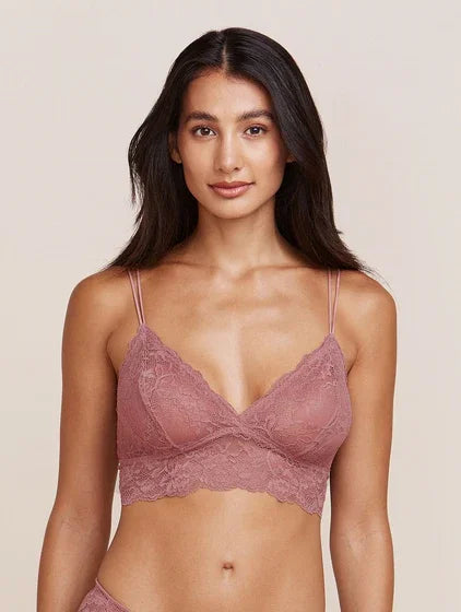 Triangle lace bralette with removable padding