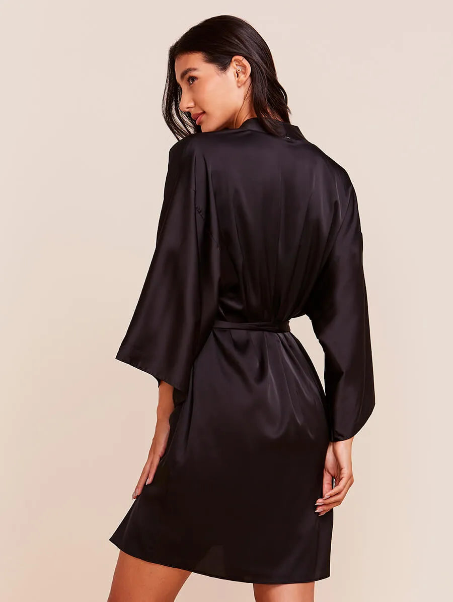 Satin robe