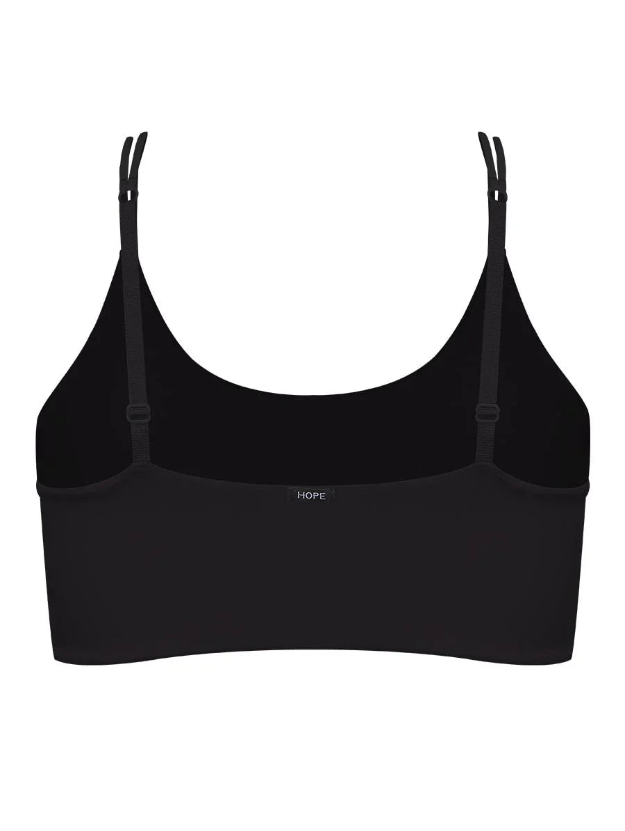 Non-iron microfiber top with removable padding