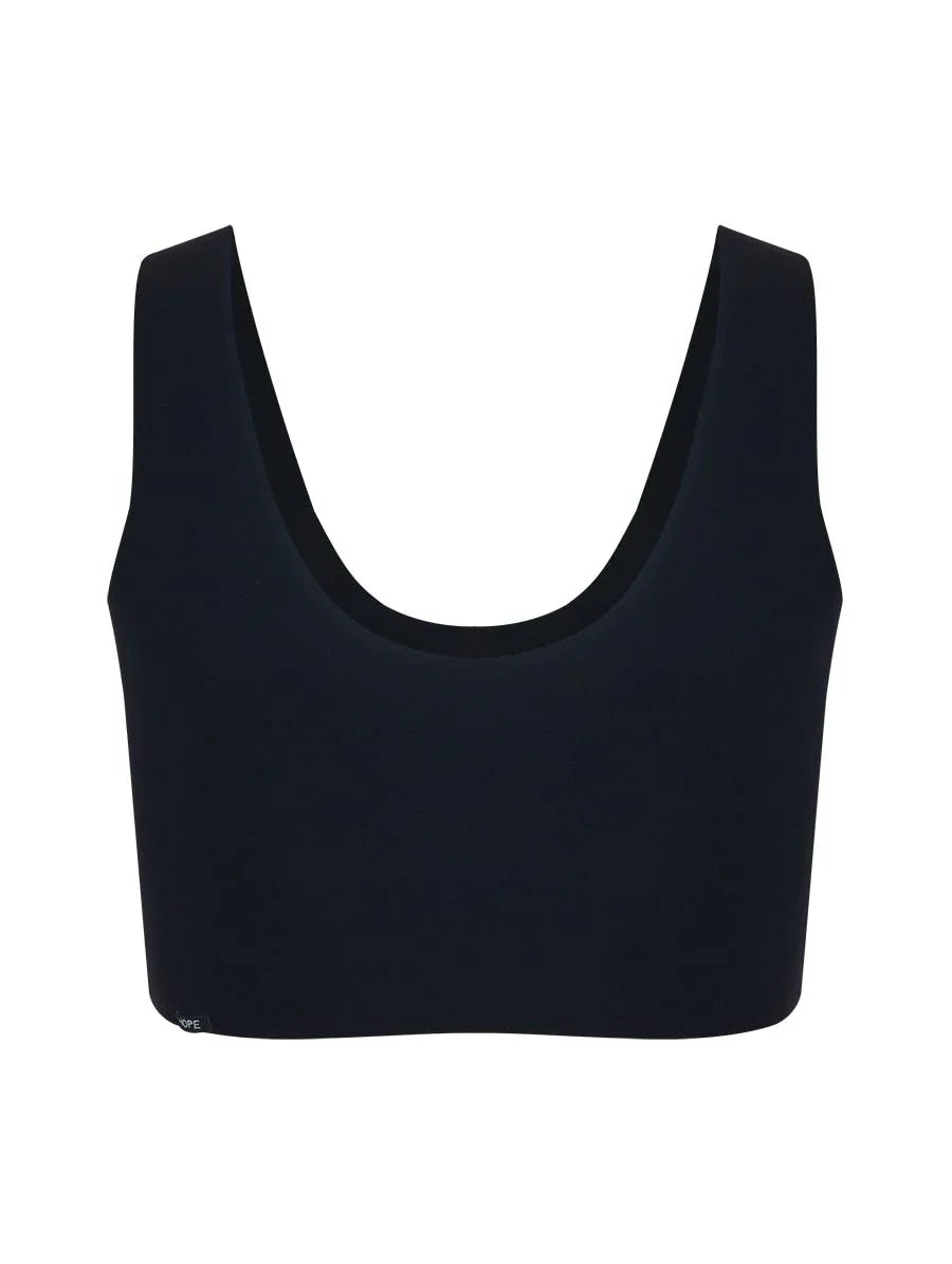 Seamless microfiber top with padding