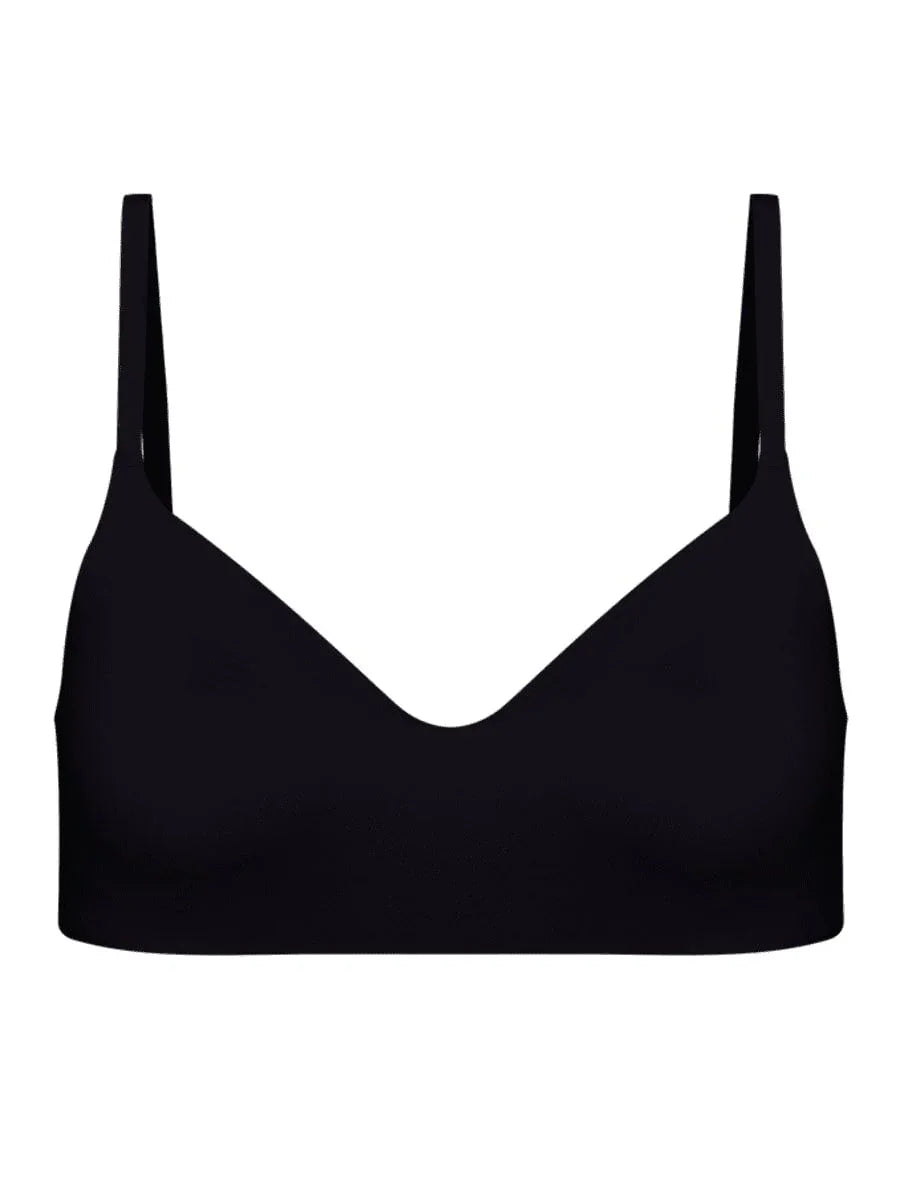 Microfiber non-wired bra with light padding