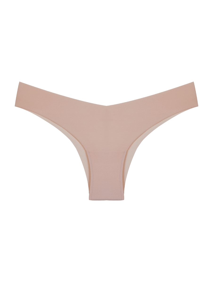 Seamless microfiber bikini briefs