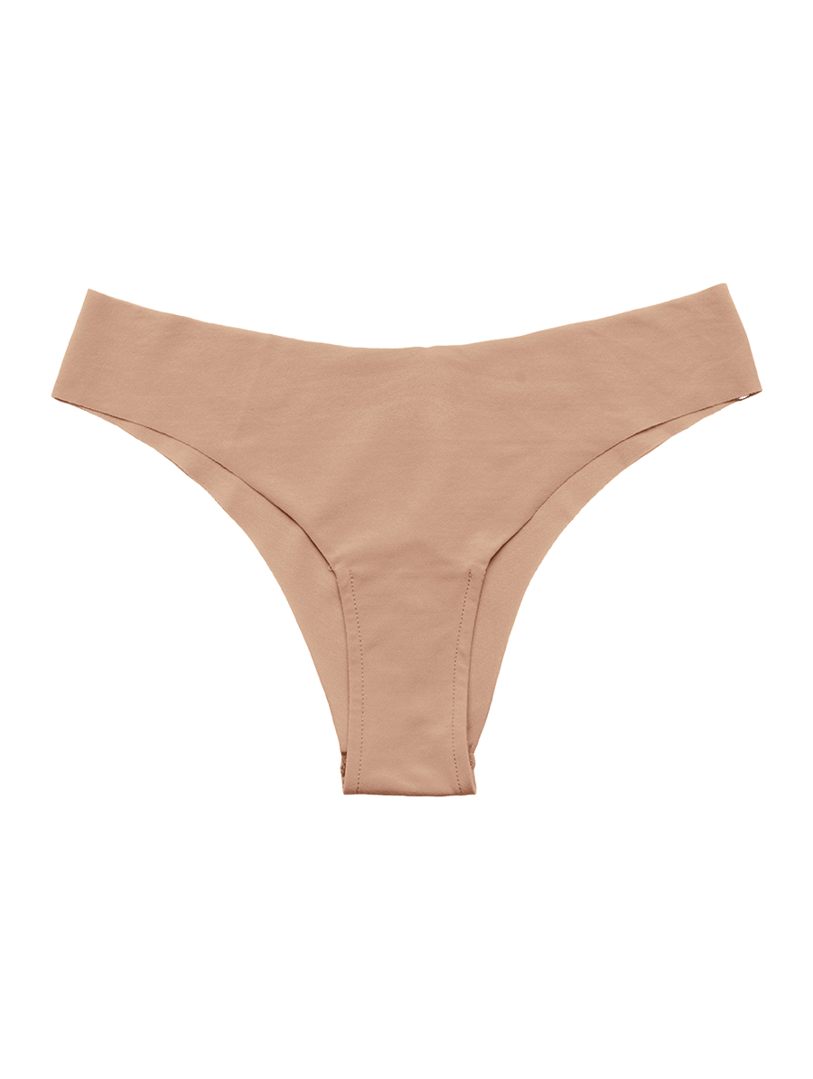 Seamless microfiber bikini briefs