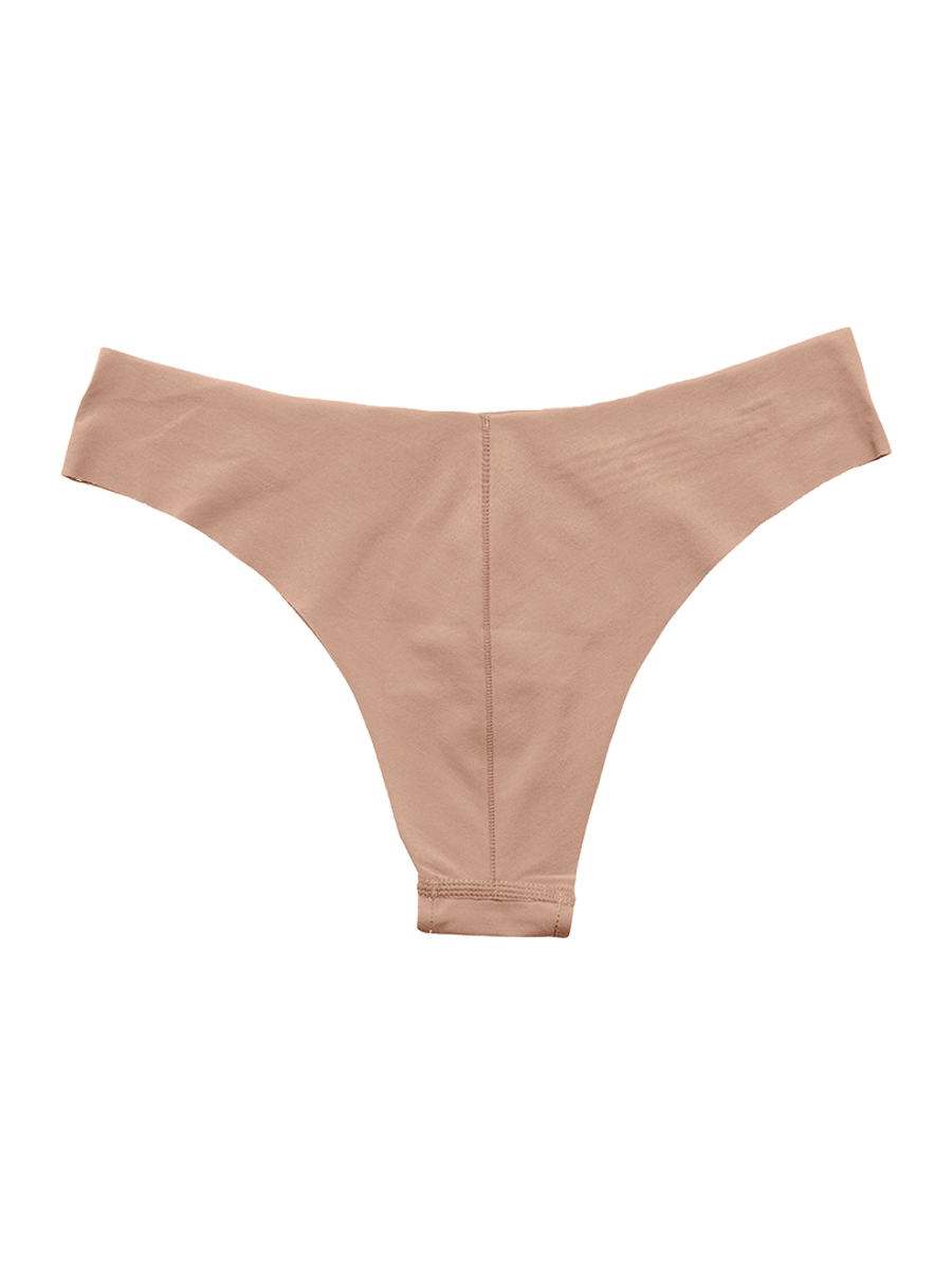 Seamless microfiber bikini briefs